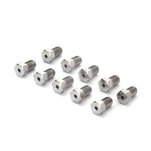 Stainless Steel Nut for Valco Cheminert 5000 psi Injector Valve (10 Pack) photo du produit Front View L-internal